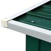vidaXL Haardhoutschuur 172x91x154 cm gegalvaniseerd staal groen