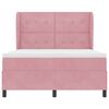 vidaXL Boxspringbed met matras Roze 190 x 140 cm Polyester