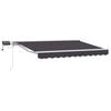 vidaXL Handmatige Luifelhouder met LED's 3,5 x 2,5 m