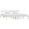 vidaXL Bedframe massief grenenhout wit 200x200 cm