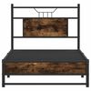vidaXL Bedframe zonder matras hout gerookt eikenkleurig 80x200 cm