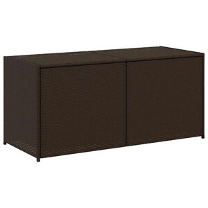 vidaXL Tuinbox 283 L poly rattan bruin