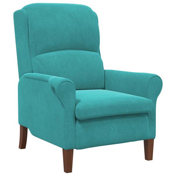 vidaXL Fauteuil Turquoise 76 x 94 x 102 cm Fluweel