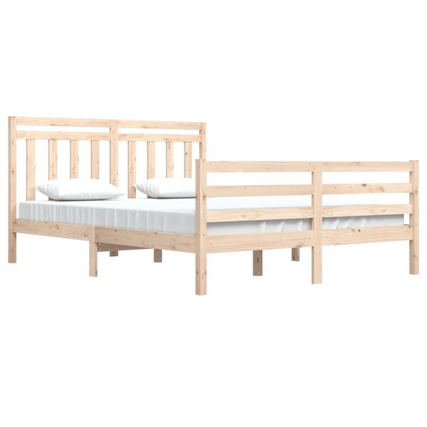 vidaXL Bedframe massief hout 160x200 cm