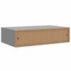 vidaXL Wandschap met lade 40x23,5x10 cm MDF grijs