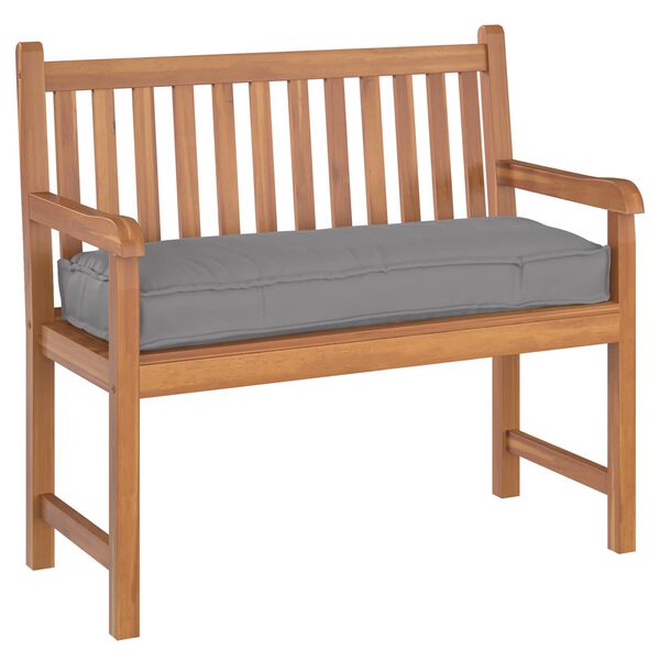 vidaXL Palletkussen voor bank Grijs 110 x 40 x 8 cm Oxford stof