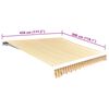 vidaXL Luifeldoek 450x300 cm canvas oranje en wit