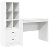 vidaXL Bureau Wit 145.5 x 50 x 127 cm 2 st