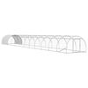 vidaXL Kippenhok zilver 1200 x 150 x 100 cm Gegalvaniseerd staal