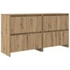vidaXL Dressoirs 2 st artisanaal eikenkleurig 70 x 41 x 75 cm