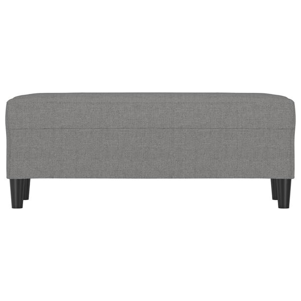 vidaXL Bankje 100x35x41 cm stof donkergrijs