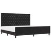vidaXL Boxspringbed met hoofdeinde Zwart 200 x 200 cm Fluweel