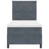 vidaXL Boxspringbed met matras Donkergrijs 100 x 200 cm Stof