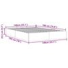 vidaXL Bedframe zonder matras 140x190 cm stof lichtgrijs