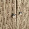 vidaXL Opbergkast met plank met opslag Beige 100 x 36 x 102 cm Rattan