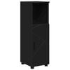 vidaXL Badkamer Kast Zwart 30 x 35 x 95 cm Bewerkt hout, Metaal