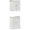 vidaXL Badkamermeubelset 2 st Wit en Antiek Wit 67,5 x 34 x 80 cm