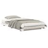 vidaXL Bedframe Wit 100 x 220 cm Massief grenenhout