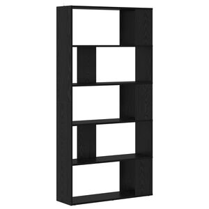 vidaXL Boekenkast 80 x 24 x 159 cm Bewerkt hout Zwart Eiken
