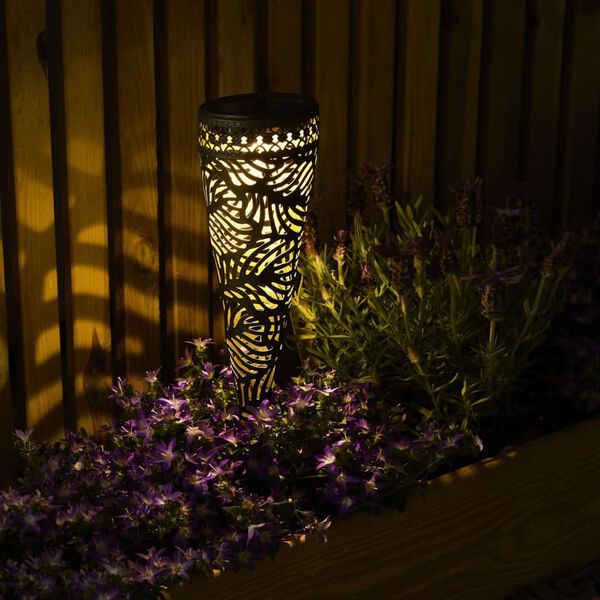 Luxform Tuinfakkellampen Jersey 2 st solar LED metaal