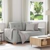 vidaXL | Loveseat | met kussen Wolkengrijs Stof