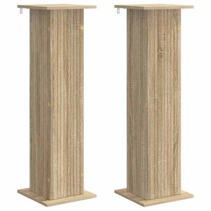 vidaXL Plantenstandaard 2 pcs Sonoma Eiken 30,5 x 30 x 100,5 cm