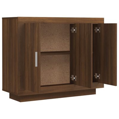 vidaXL Dressoir 92x35x75 cm bewerkt hout bruin eikenkleur