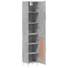 vidaXL Hoge kast 34,5x34x180 cm bewerkt hout betongrijs