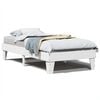 vidaXL Bedframe zonder matras massief grenenhout wit 75x190 cm