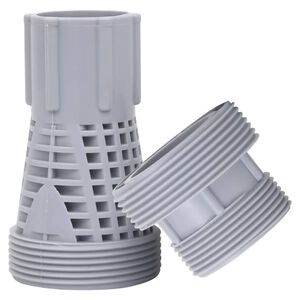 vidaXL 2-delige Zwembadslangaansluitingen kunststof