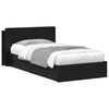 vidaXL Bedframe met opslag met lade Zwart 90 x 190 cm Bewerkt hout