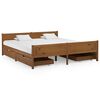vidaXL Bedframe met 4 lades massief grenenhout honingbruin 180x200 cm