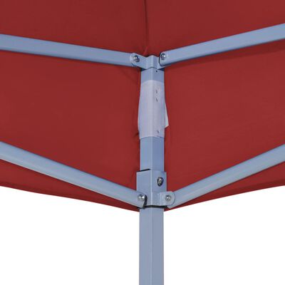 vidaXL Partytentdak 270 g/m² 4,5x3 m bordeauxrood