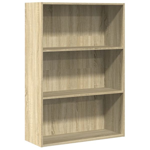 vidaXL Boekenkast 80x30x114 cm bewerkt hout sonoma eikenkleurig