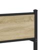 vidaXL Bedframe zonder matras metaal sonoma eikenkleurig 120x190 cm