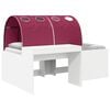 vidaXL Bed met Tunnel 3 st Wit en Rood 118,6 x 193,2 x 75,1 cm
