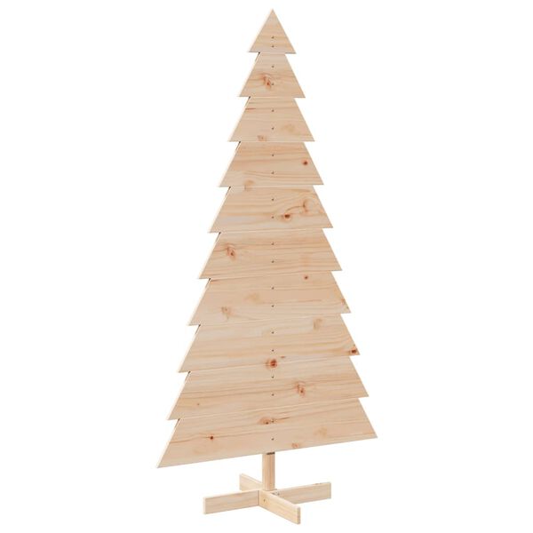 vidaXL Kerstdecoratie kerstboom 180 cm massief grenenhout