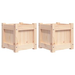 vidaXL Plantenbakken 2 st cm massief grenenhout