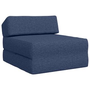 vidaXL Vouwbare Bankbed Blauw 60 x 70 x 41 cm Stof
