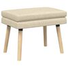 vidaXL Dubbel Laagige Bank Cr&egrave;mekleurig 60 x 40 x 46 cm Stof