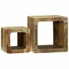 vidaXL TV Eenheden 2 st Bruin 36 x 30 x 36 cm Massief Mango Hout