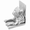 vidaXL Boekensteunen 2 pcs Zilver 12 x 15 x 18 cm Aluminium