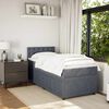 vidaXL Boxspring met matras fluweel donkergrijs 90x190 cm