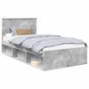 vidaXL Bedframe Concerte Grijs 100 x 200 cm Massief grenenhout