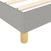 vidaXL Boxspring met matras stof lichtgrijs 90x190 cm