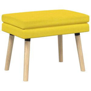 vidaXL Dubbel Laagige Bank Lichtgeel 60 x 40 x 46 cm Stof