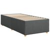vidaXL Boxspring met matras stof donkergrijs 100x200 cm