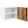 vidaXL Hangkast Oude Hout en Wit 50 x 31 x 40 cm Bewerkt hout