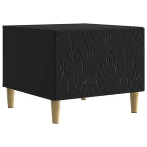 vidaXL Salontafel Zwart 50 x 49 x 40 cm Bewerkt hout