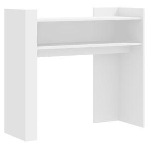 vidaXL Wandtafel 100x35x90 cm bewerkt hout wit